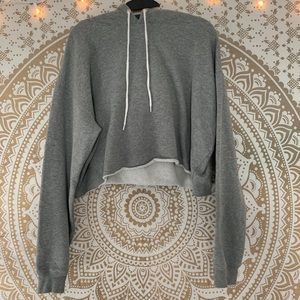 Wild Fable Cropped Gray Hoodie